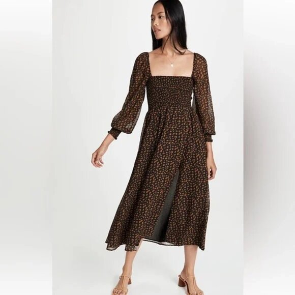 NWT - o.p.t Smocked Maxi Dress - Size Small - Picture 3 of 7